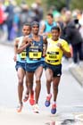 Mo Farah leads the BUPA Great North Run.